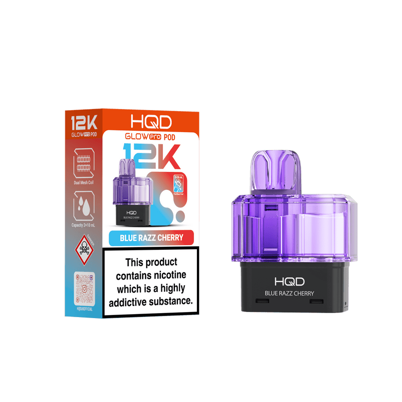 HQD Glow Pro 12k Replacement Pods - £5.49 Only