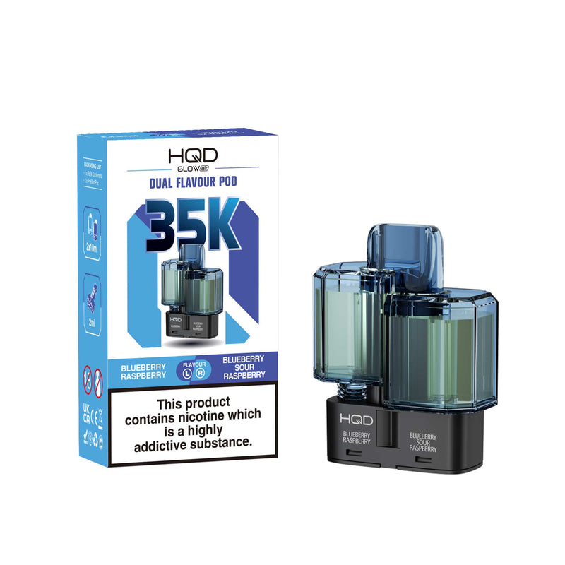 HQD Glow Air 35k Prefilled Refill Pods - Starting At £6.60