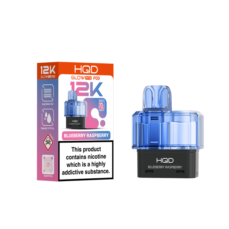 HQD Glow Pro 12k Replacement Pods - £5.49 Only