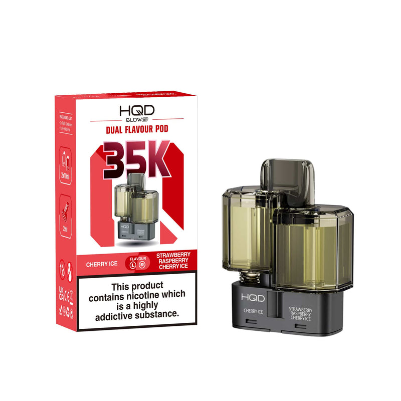 HQD Glow Air 35k Prefilled Refill Pods - Starting At £6.60