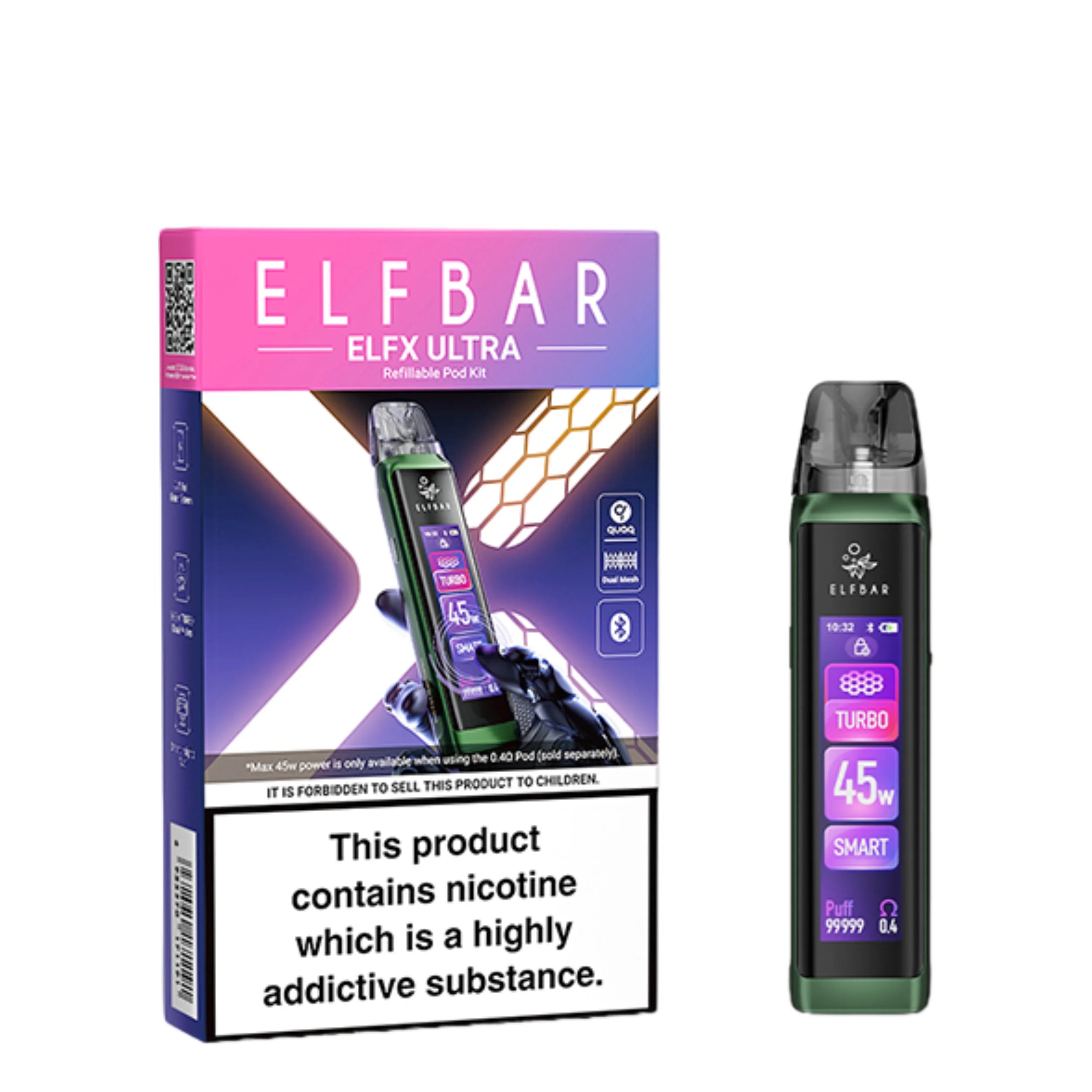 Elf Bar ELFX Refillable Pod Kit | Only in 24.95 Elf Bar ELFX Refillable Pod Kit | Only in 24.95