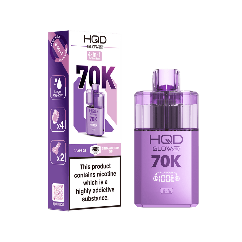 HQD Glow Air 70K Prefilled pod kit - £11.49