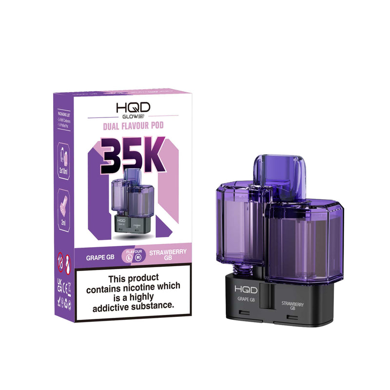 HQD Glow Air 35k Prefilled Refill Pods - Starting At £6.60