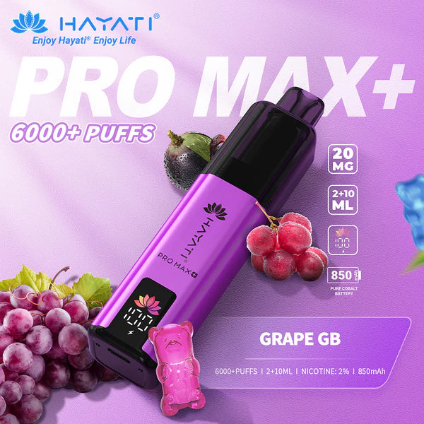 Hayati Pro Max Plus 6k Prefilled Pod kit - Starting From £6.79