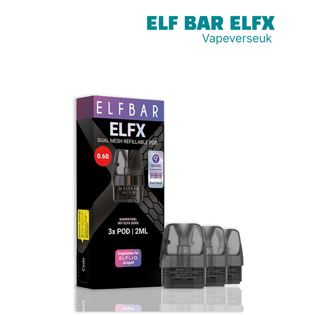 Elf Bar ELFX Replacement Pods Pack of 3 | Starting From 8.99 Elf Bar ELFX Replacement Pods Pack of 3 | Starting From 8.99