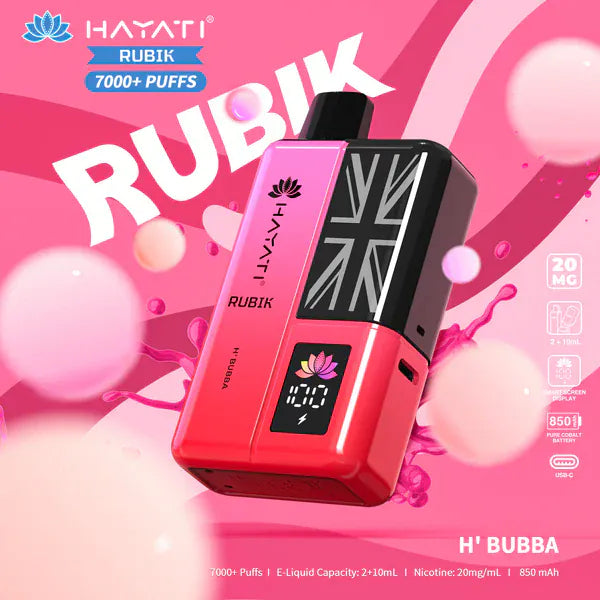Hayati Rubik 7000 Puffs Prefilled Pod Kit - From £8.50
