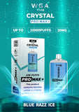 Wga Crystal Pro Max 10000 Blue Razz Ice