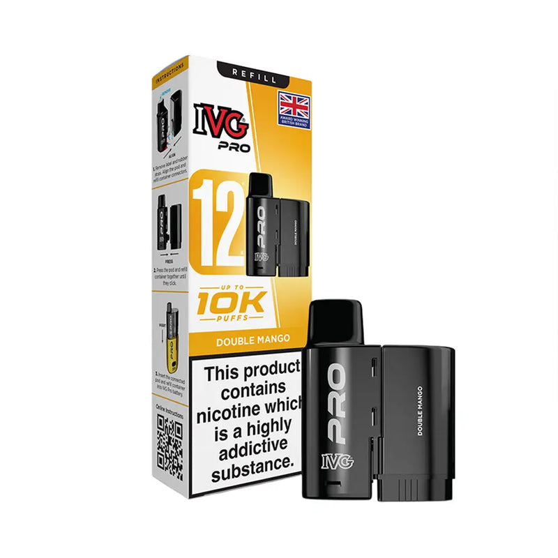 IVG PRO 12, 10k puffs refill/Replacement pods - Starting From £5.80