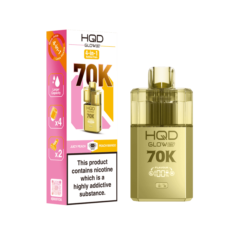 HQD Glow Air 70K Prefilled pod kit - £11.49