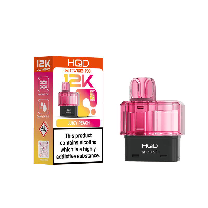 HQD Glow Pro 12k Replacement Pods - £5.49 Only