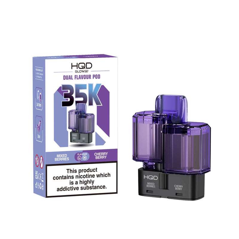 HQD Glow Air 35k Prefilled Refill Pods - Starting At £6.60