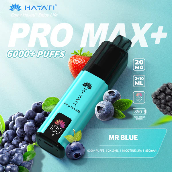 Hayati Pro Max Plus 6k Prefilled Pod kit - Starting From £6.79