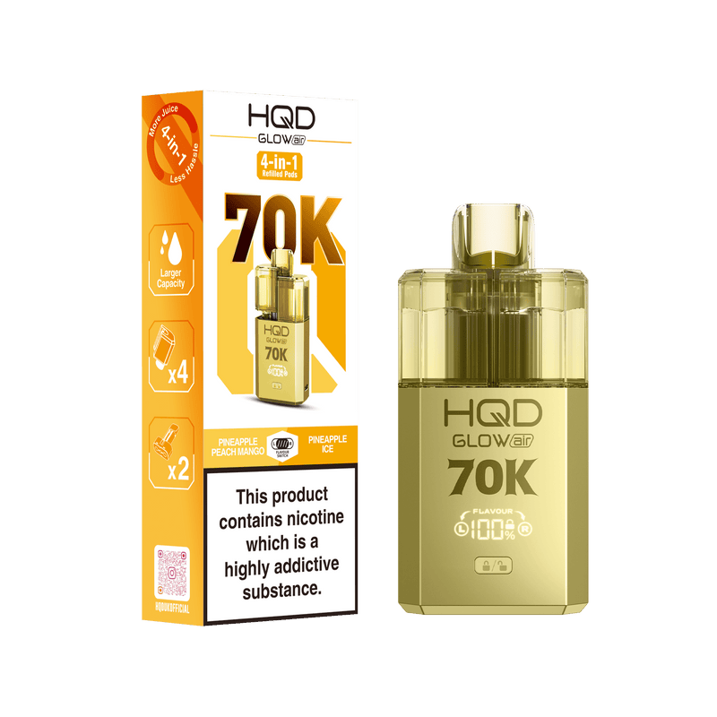 HQD Glow Air 70K Prefilled pod kit - £11.49