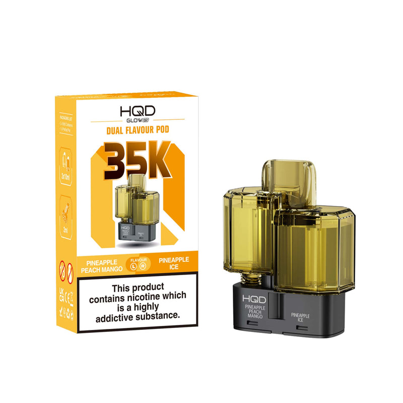 HQD Glow Air 35k Prefilled Refill Pods - Starting At £6.60