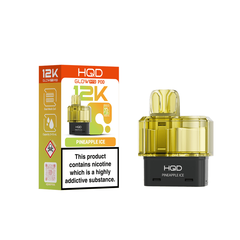 HQD Glow Pro 12k Replacement Pods - £5.49 Only