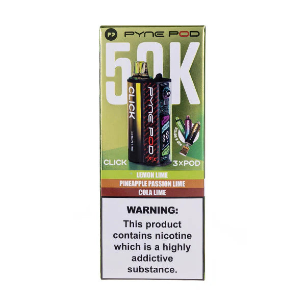 Pyne Pod Click 50K Prefilled Pod Kit 50,000 Puffs - From £11.50