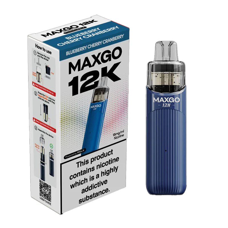 Relx Maxgo 12K Puffs Prefilled Vape Kit | From 8.00 Relx Maxgo 12K Puffs Prefilled Vape Kit | From 8.00