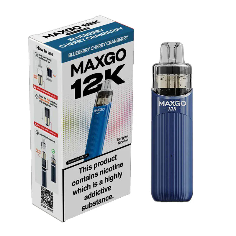 Relx Maxgo 12K Puffs Prefilled Vape Kit - From £8.00