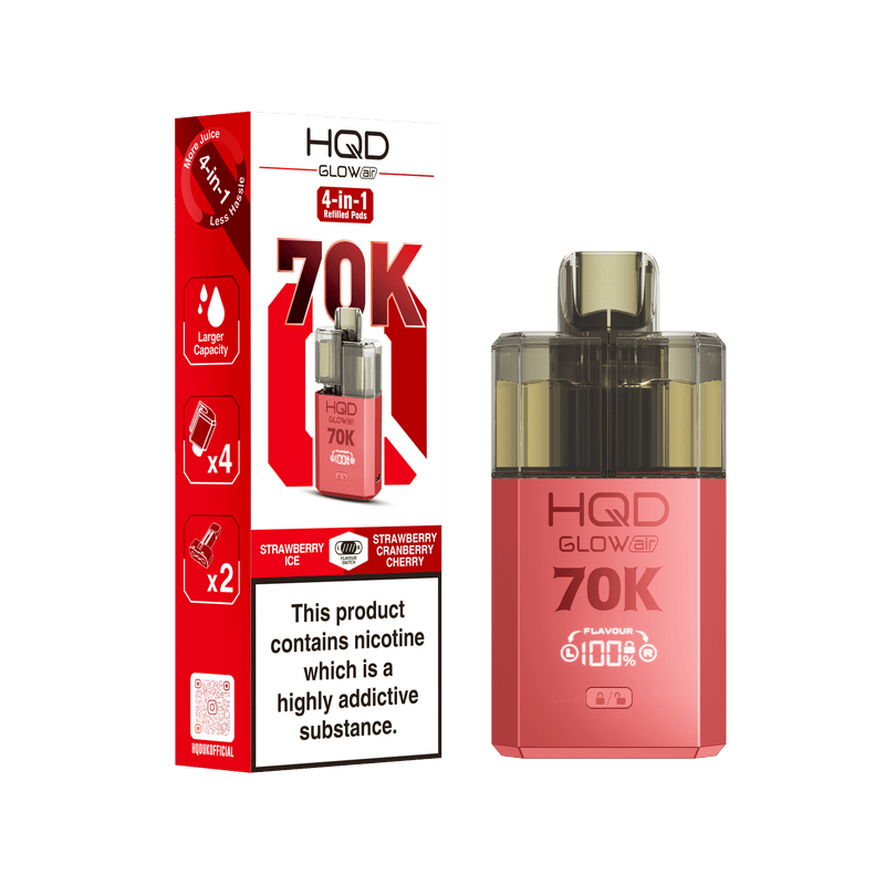 HQD Glow Air 70K Prefilled pod kit - £11.49