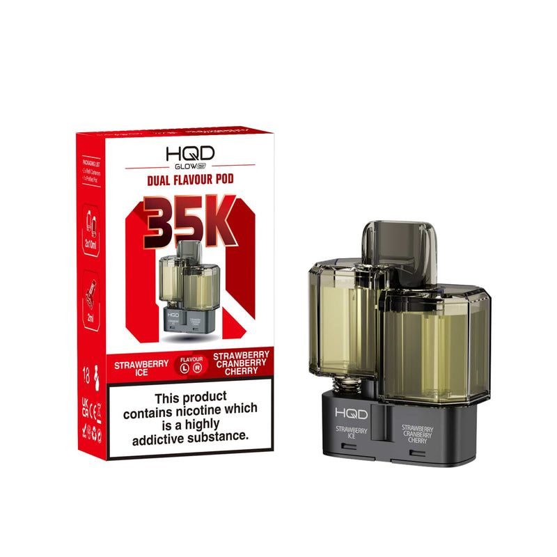 HQD Glow Air 35k Prefilled Refill Pods - Starting At £6.60