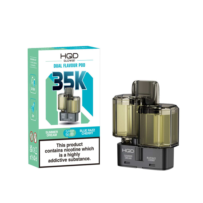 HQD Glow Air 35k Prefilled Refill Pods - Starting At £6.60