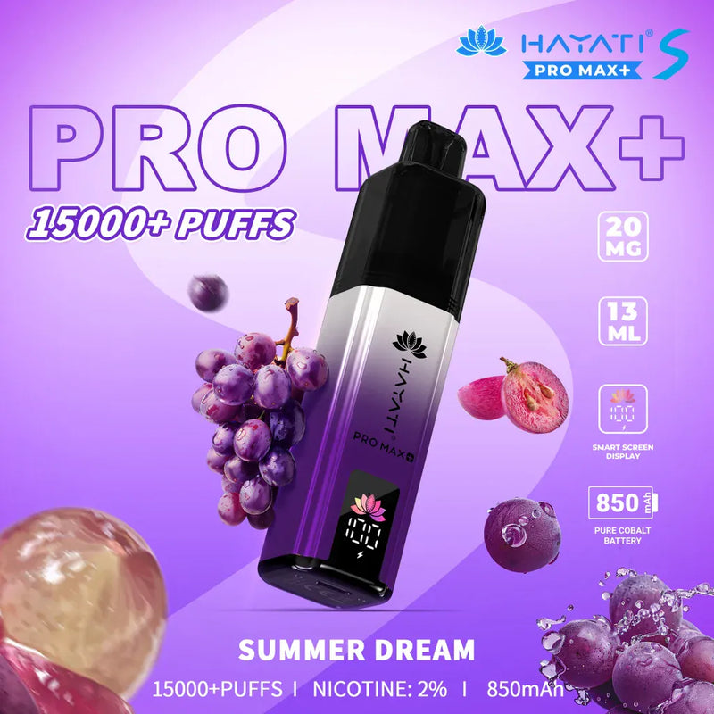 Hayati Pro Max Plus S 15000 Puffs Prefilled Pod Kit - From £10.99