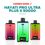 Hayati Pro Ultra Plus S 50,000 Puffs Prefilled Pod Kit