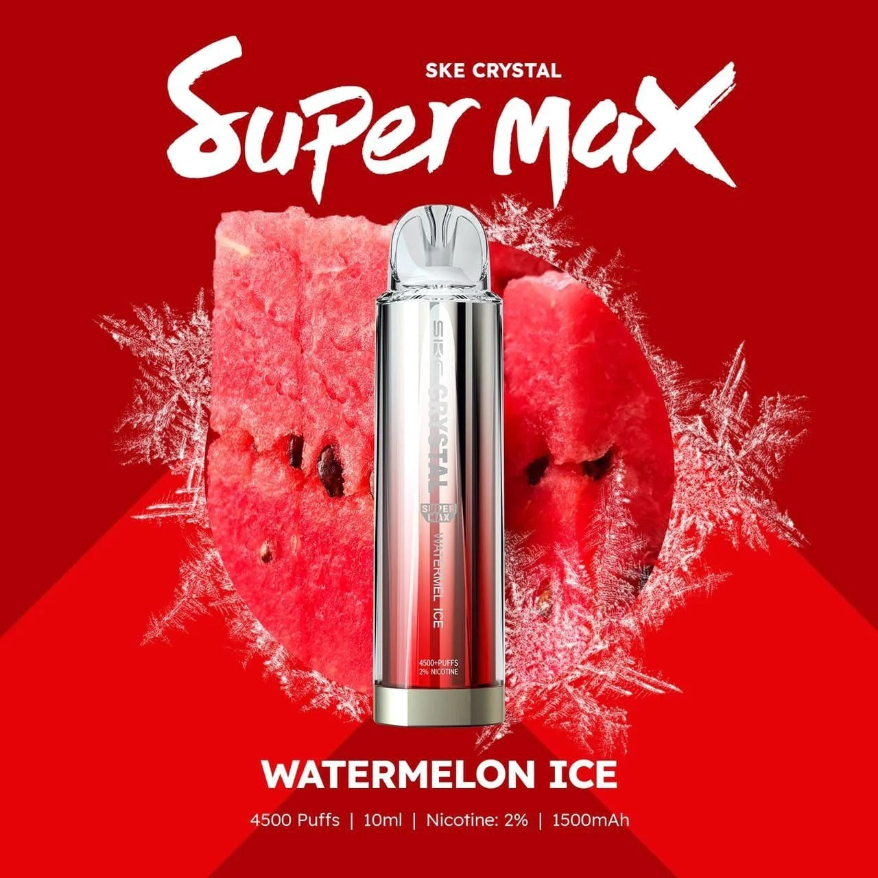 SKE Crystal Super Max 4500 Puffs Disposable Vape 10 for £79.95.