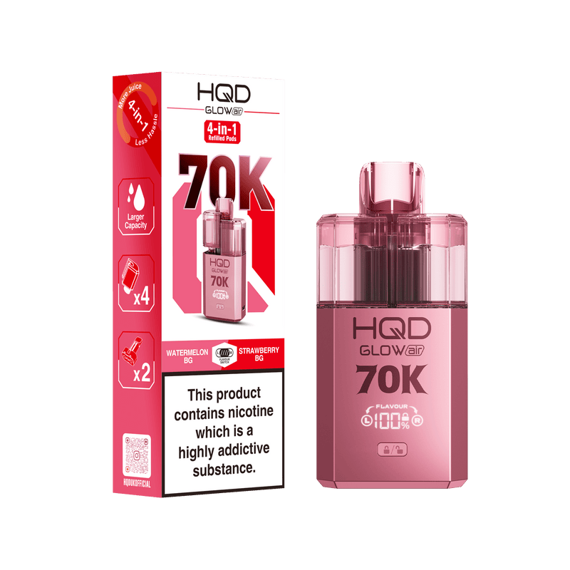 HQD Glow Air 70K Prefilled pod kit - £11.49
