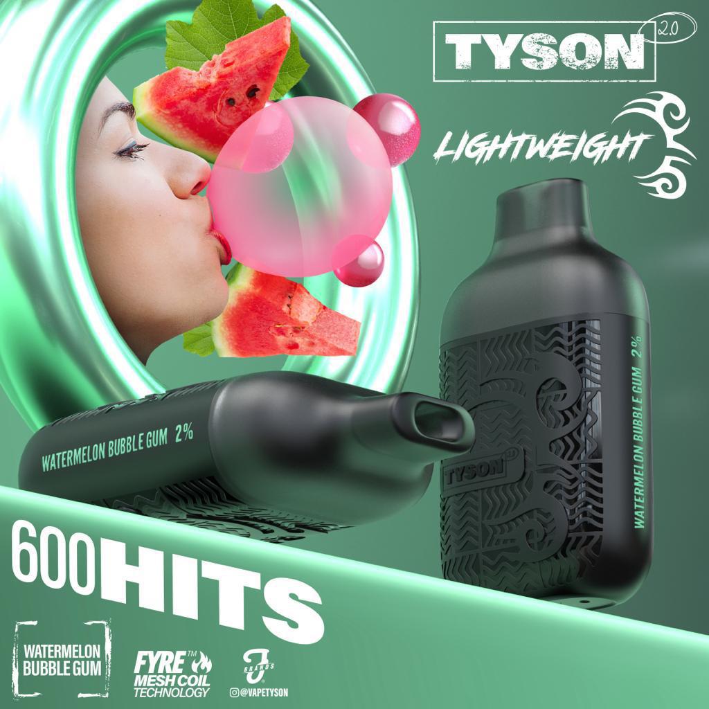 Lightweight Disposable Watermelon Tyson 2.0 Lightweight 6k Puff Disposable Vape (3-Pack Australia Fresh And Juicy Lightweight Disposable Watermelon Tyson 2.0 Lightweight 6k Puff Disposable Vape (3-Pack Australia Fresh And Juicy