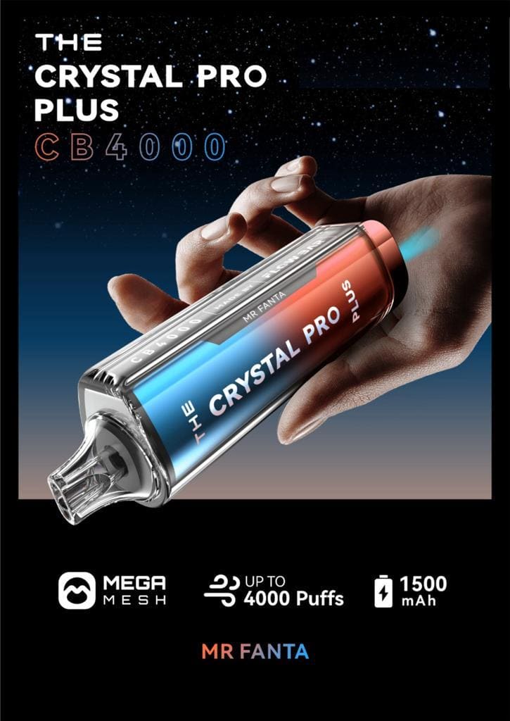 THE Crystal Pro Plus CB 4000 Puffs Disposable Vape - Starting From £8.20