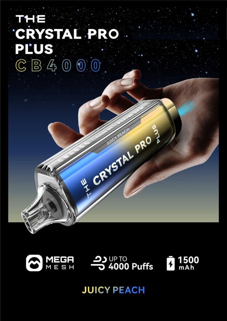 THE Crystal Pro Plus CB 4000 Puffs Disposable Vape - Starting From £8.20