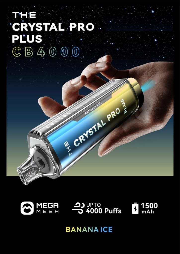 THE Crystal Pro Plus CB 4000 Puffs Disposable Vape - Starting From £8.20