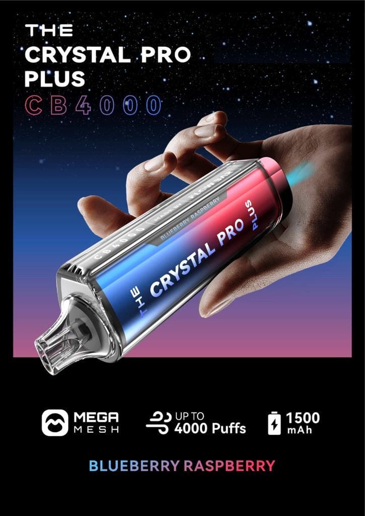 THE Crystal Pro Plus CB 4000 Puffs Disposable Vape - Starting From £8.20