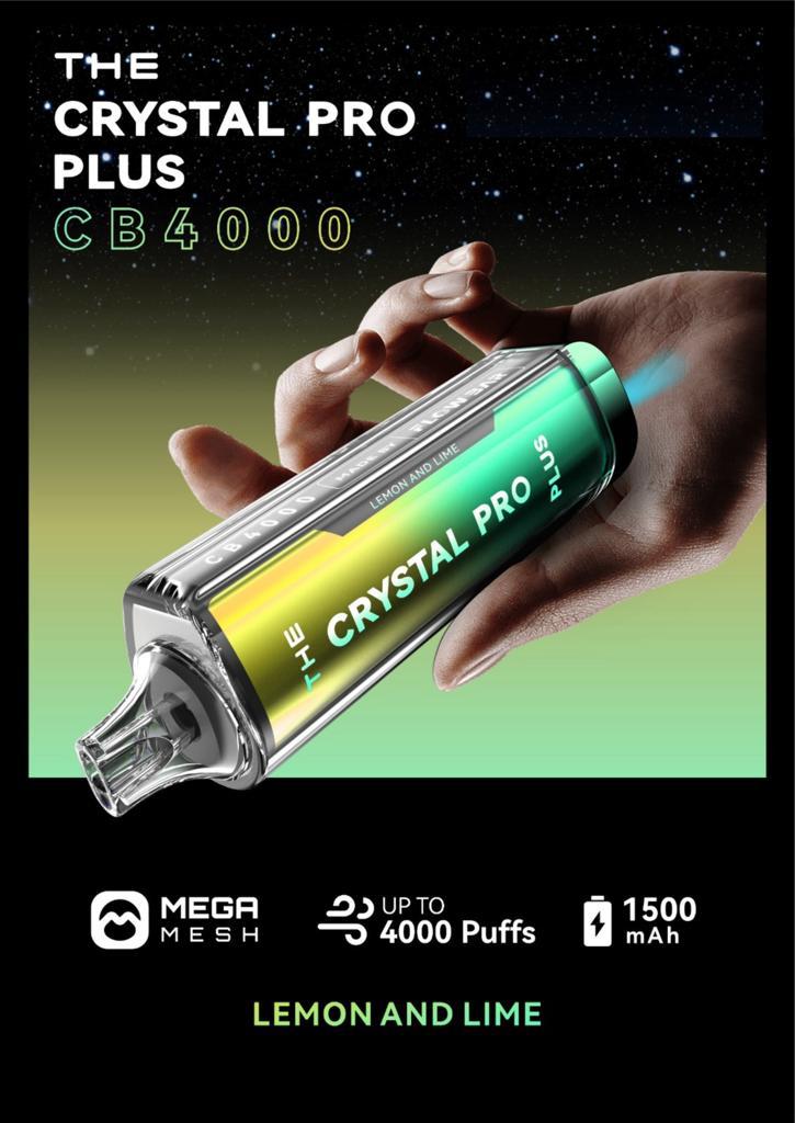 THE Crystal Pro Plus CB 4000 Puffs Disposable Vape - Starting From £8.20
