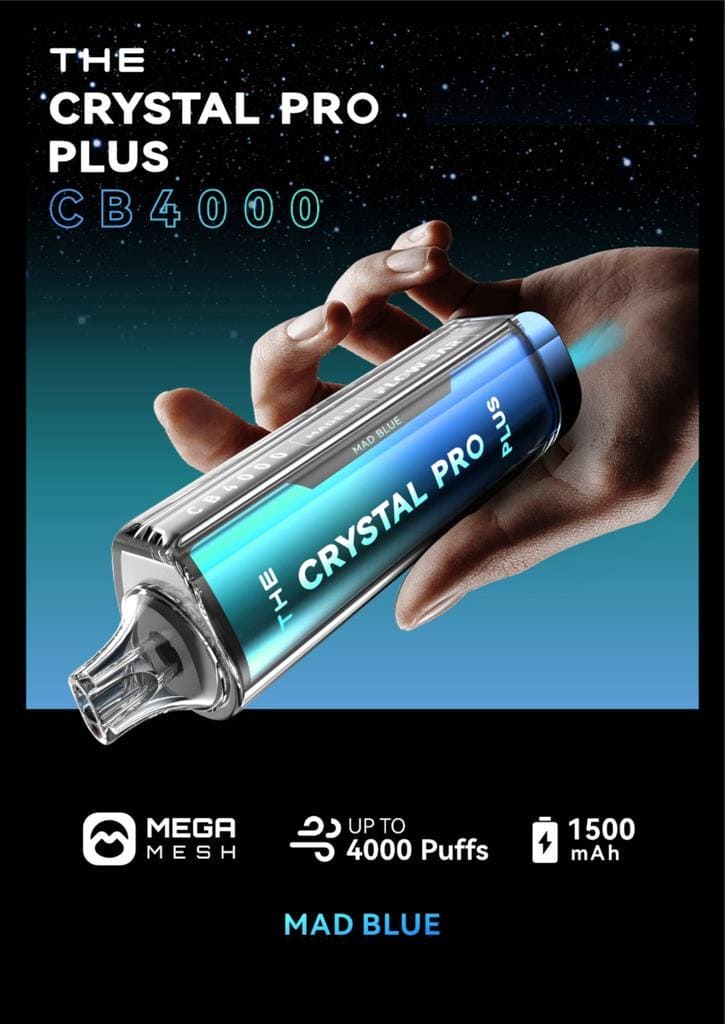 THE Crystal Pro Plus CB 4000 Puffs Disposable Vape - Starting From £8.20