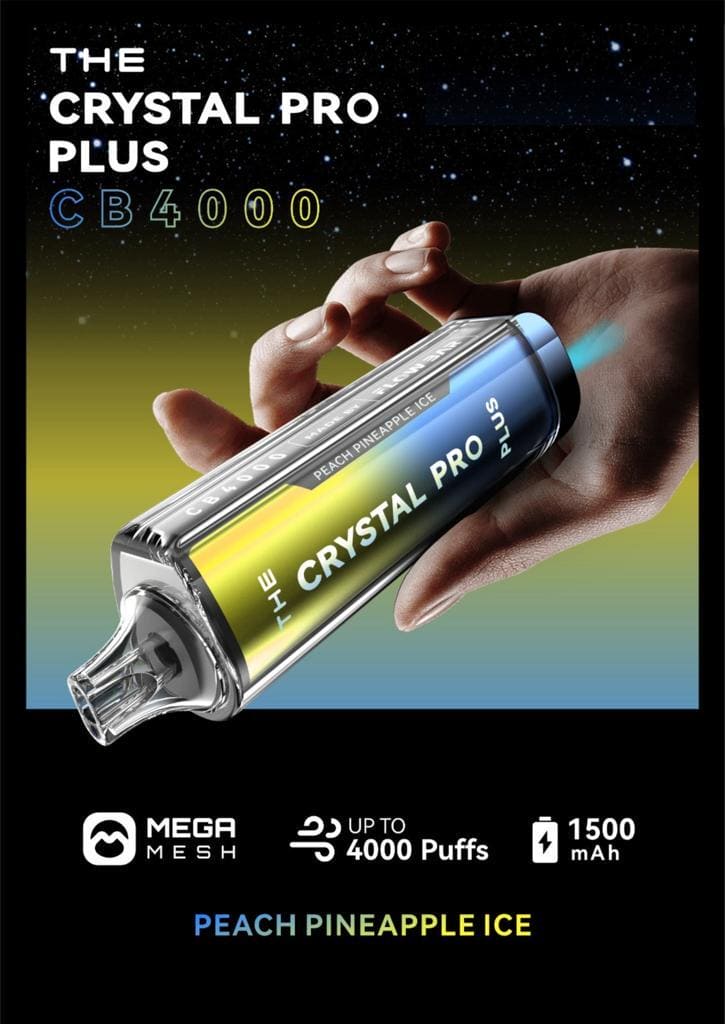 THE Crystal Pro Plus CB 4000 Puffs Disposable Vape - Starting From £8.20