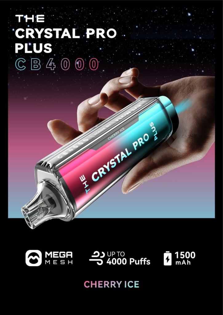 THE Crystal Pro Plus CB 4000 Puffs Disposable Vape - Starting From £8.20