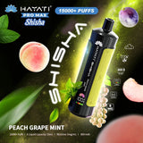 Hayati Pro Max Shisha 15000+ Peach Grape Mint