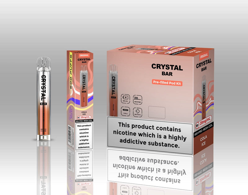 Crsytal Bar 600 Puff Prefilled Pod Kit - From £4.45