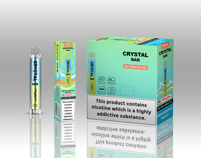 Crsytal Bar 600 Puff Prefilled Pod