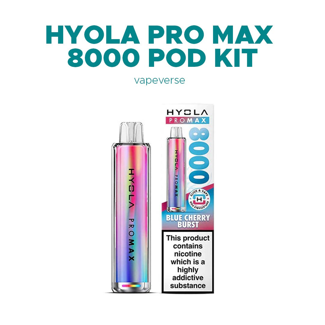Hyola Pro Max 8000, 8k Puffs Prefilled Pod Kit | Starting From 7.99 Hyola Pro Max 8000, 8k Puffs Prefilled Pod Kit | Starting From 7.99