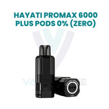 HAYATI PROMAX 6000 PLUS PODS 0MG (ZERO NICOTINE)