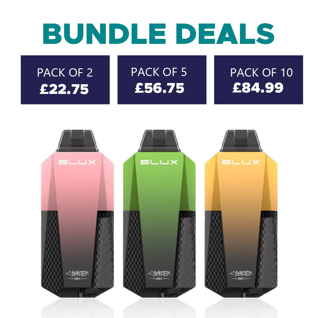 Elux Cyberover 6K Puffs prefilled Pod Vape kit | Starting From 8.50 Elux Cyberover 6K Puffs prefilled Pod Vape kit | Starting From 8.50