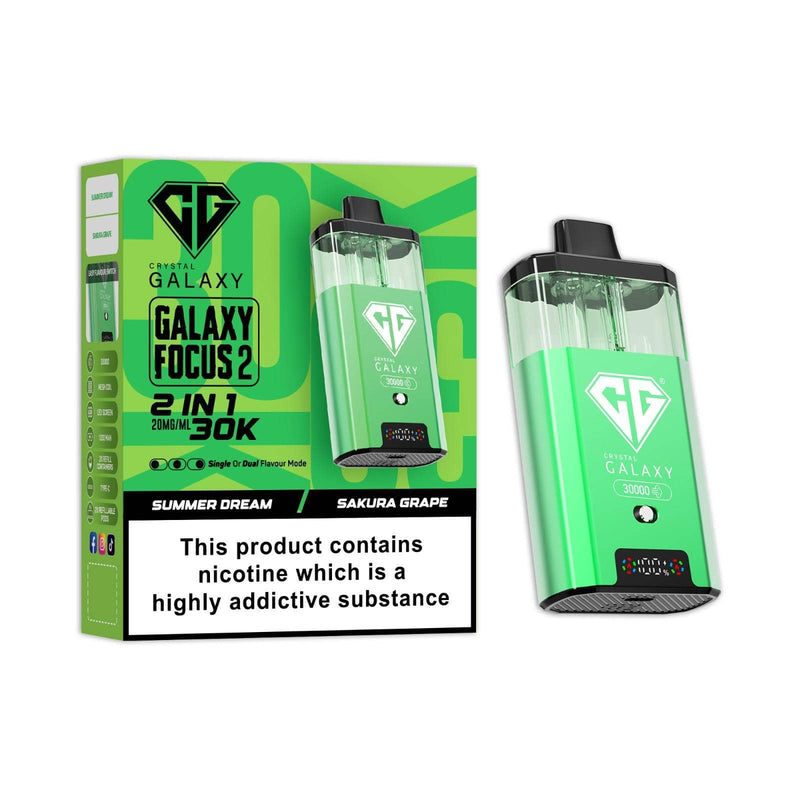 Crystal Galaxy 30k Focus 2 Prefilled Vape Kit - From £10.70