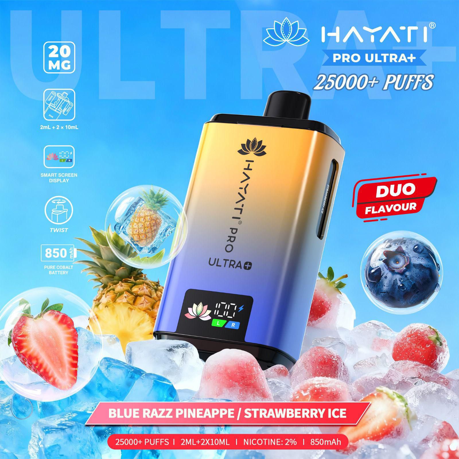 Hayati 25k Pro Ultra Plus 25000 Puffs Pod Kit | From 8.99 Hayati 25k Pro Ultra Plus 25000 Puffs Pod Kit | From 8.99