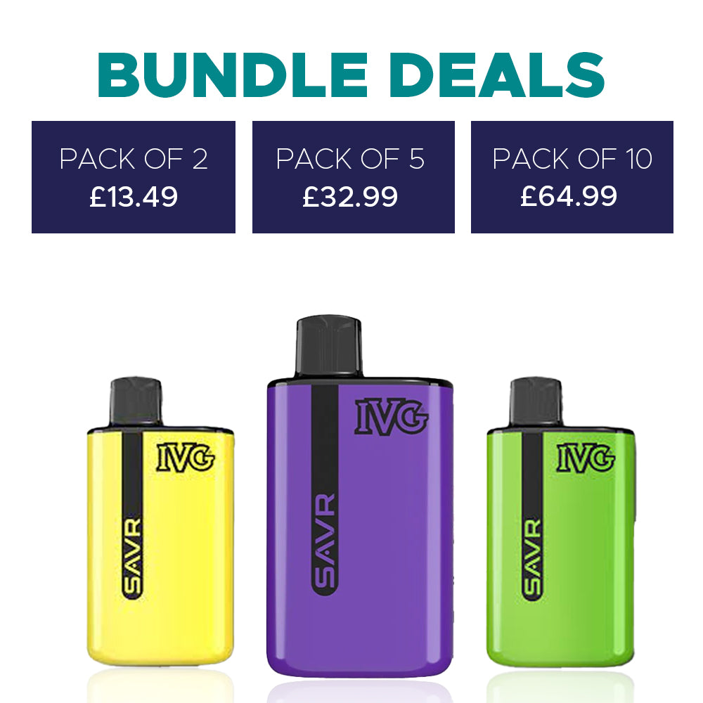 IVG SAVR 3000 Puffs Prefilled Pod Vape Kit 6ml | Starting From 6.50 IVG SAVR 3000 Puffs Prefilled Pod Vape Kit 6ml | Starting From 6.50