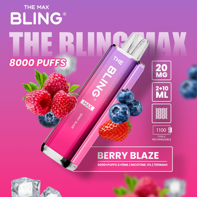 The Crystal Bling Max 8000 Puffs 