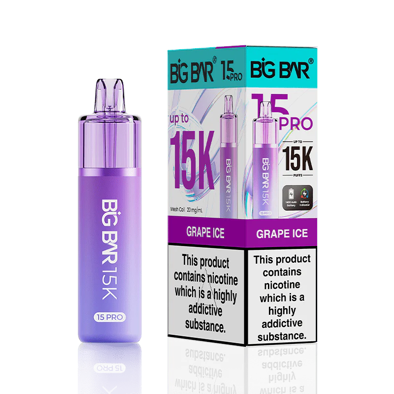 Big Bar 15K Pro, 15,000 Puffs Prefilled Pod Kit