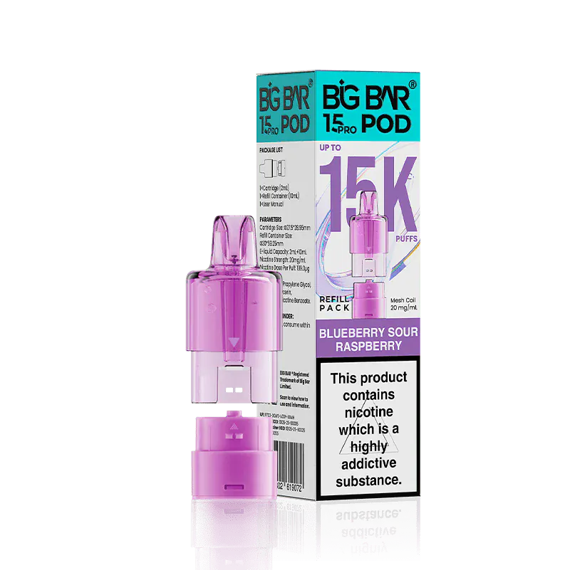 Big Bar 15K Pro Prefilled Pod Refill